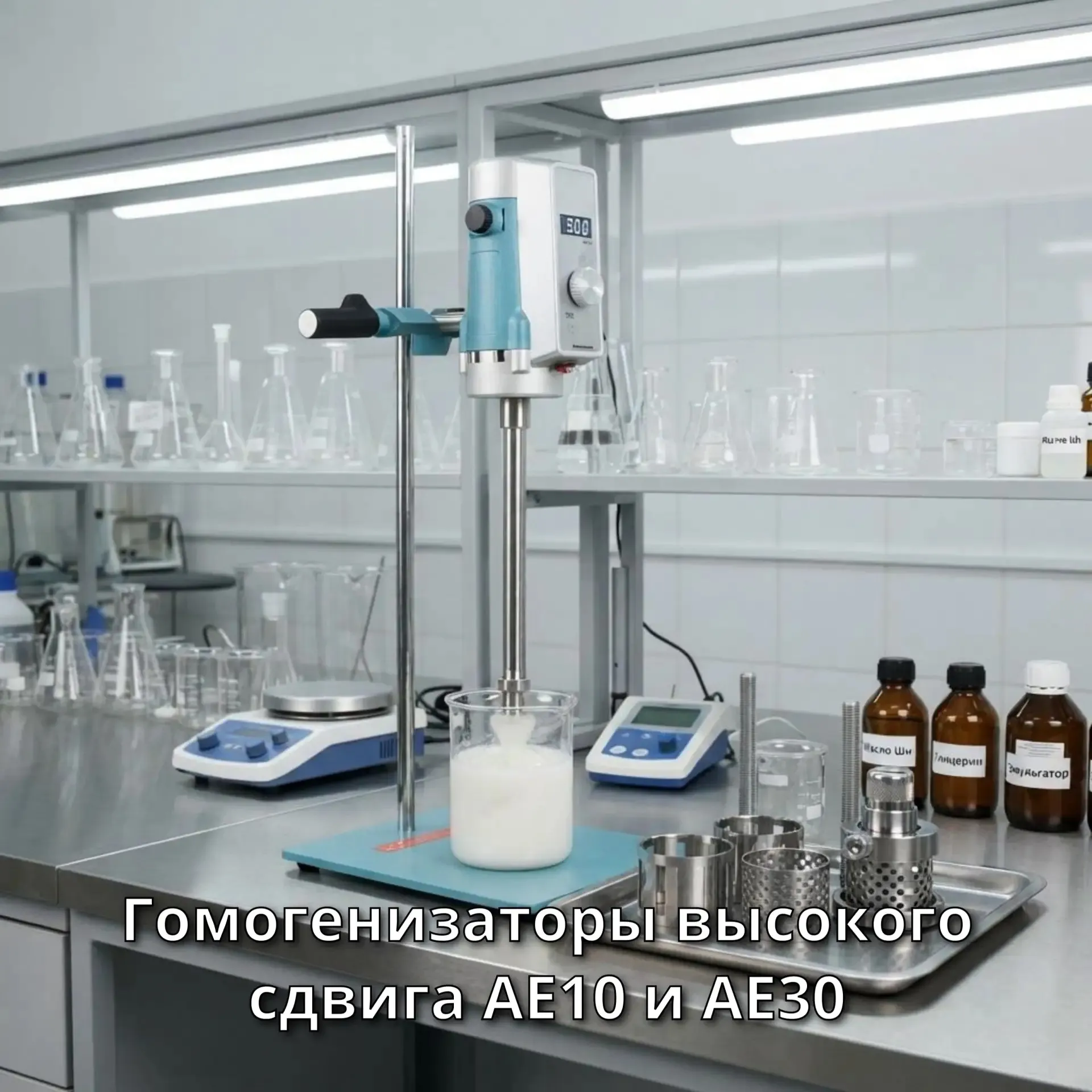 Гомогенизаторы высокого сдвига AE10 и AE30