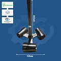 Насадка Visco jet (коническая) под шток с гайками 100x8x400