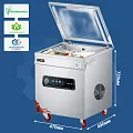 Вакуумный упаковщик на колёсах с откидной крышкой ASK-390D
